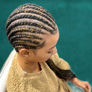 Straight back cornrow braids hot sale